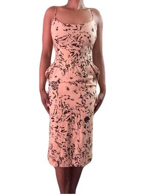 PJ WALSH For Nicole Miller Tan & Black 50s/60s Wiggle Dress 🤎🖤🤎🖤 Vintage Size 12